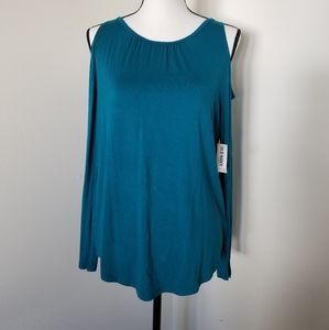 NWT Cold Shoulder Long Sleeved Shirt